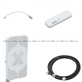 Комплект № А34 : AGATA 3G-4G 17дБ + E8372 + кабельная сборка N-N (5 метров) - 5