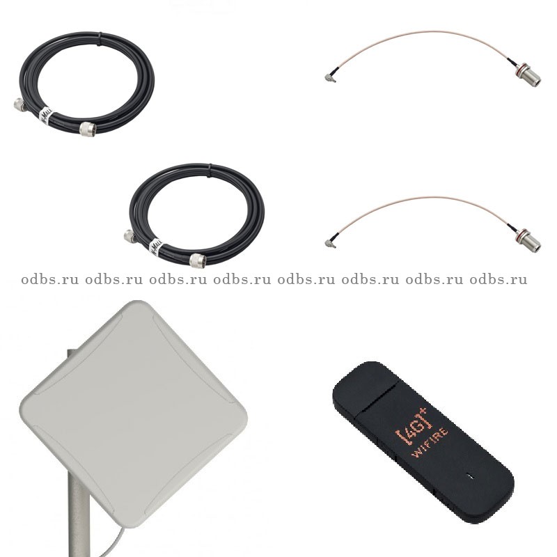 Комплект № А1 : Petra Broad Band MIMO 2x2 3G - 4G(LTE) + модем E3372 + кабельная сборка N-N (5 метров) - 1