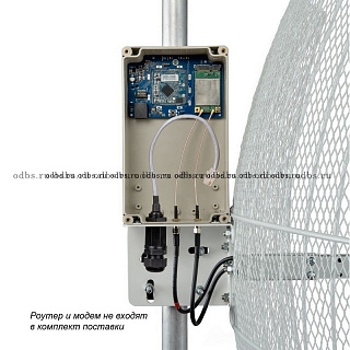 KNA27-1700/2700 BOX - параболическая MIMO антенна (модели CRC9 или U.fl) 27 дБ с гермобоксом (1800, 2100, 2400, 2600 МГц) - 6