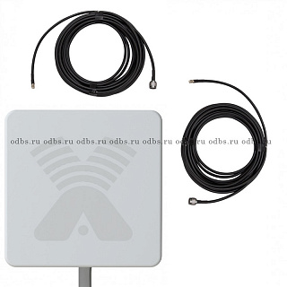 Комплект: Agata MIMO (1700-2700 МГц) + 2 кабельные сборки N-male - SMA-male - 15 метров 5D-FB - 1